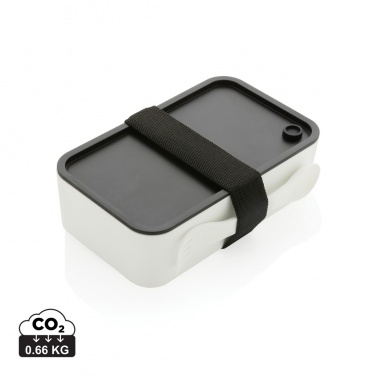 Logo trade promotional giveaways picture of: GRS recycled PP lunch box with spork